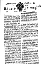 Wiener Zeitung 18240712 Seite: 1