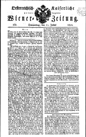 Wiener Zeitung 18240715 Seite: 1