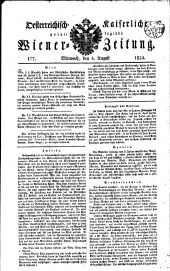 Wiener Zeitung 18240804 Seite: 1