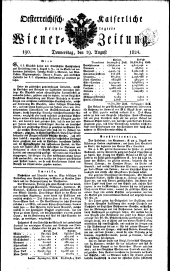 Wiener Zeitung 18240819 Seite: 1