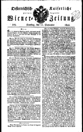 Wiener Zeitung 18240911 Seite: 1