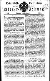 Wiener Zeitung 18241008 Seite: 1