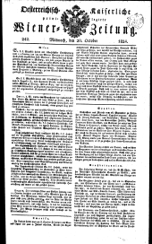 Wiener Zeitung 18241020 Seite: 1