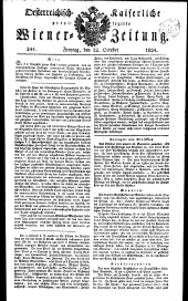 Wiener Zeitung 18241022 Seite: 1