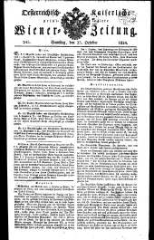 Wiener Zeitung 18241023 Seite: 1