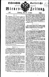 Wiener Zeitung 18241026 Seite: 1