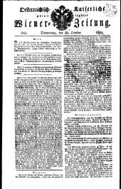 Wiener Zeitung 18241028 Seite: 1