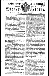 Wiener Zeitung 18241108 Seite: 1