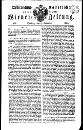 Wiener Zeitung 18241109 Seite: 1