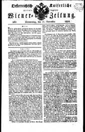 Wiener Zeitung 18241111 Seite: 1