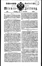 Wiener Zeitung 18241113 Seite: 1