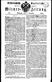 Wiener Zeitung 18241117 Seite: 1