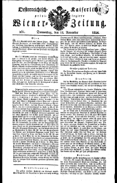 Wiener Zeitung 18241118 Seite: 1