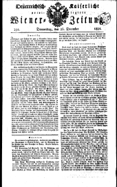 Wiener Zeitung 18241223 Seite: 1