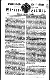 Wiener Zeitung 18241229 Seite: 1