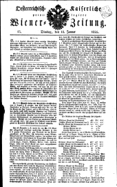 Wiener Zeitung 18250118 Seite: 1