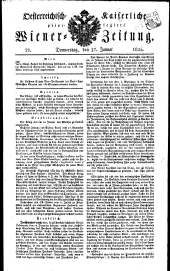 Wiener Zeitung 18250127 Seite: 1