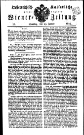 Wiener Zeitung 18250129 Seite: 1