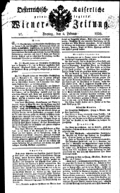 Wiener Zeitung 18250204 Seite: 1