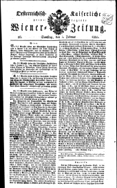 Wiener Zeitung 18250205 Seite: 1