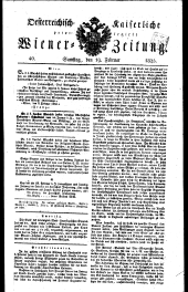 Wiener Zeitung 18250219 Seite: 1