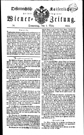 Wiener Zeitung 18250303 Seite: 1