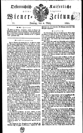 Wiener Zeitung 18250304 Seite: 1