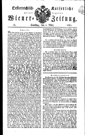 Wiener Zeitung 18250305 Seite: 1