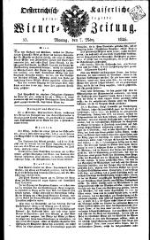 Wiener Zeitung 18250307 Seite: 1