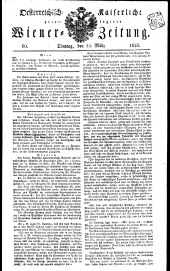 Wiener Zeitung 18250315 Seite: 1