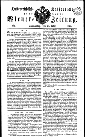 Wiener Zeitung 18250324 Seite: 1