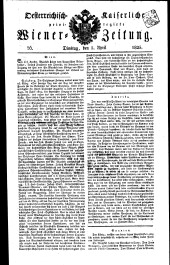 Wiener Zeitung 18250405 Seite: 1