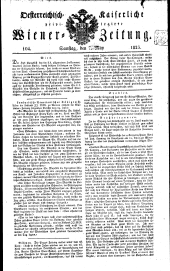 Wiener Zeitung 18250507 Seite: 1