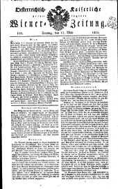 Wiener Zeitung 18250513 Seite: 1