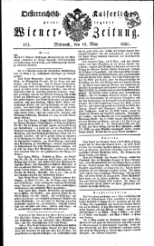 Wiener Zeitung 18250518 Seite: 1