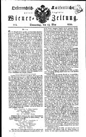Wiener Zeitung 18250519 Seite: 1