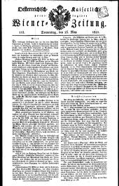 Wiener Zeitung 18250526 Seite: 1