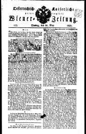 Wiener Zeitung 18250531 Seite: 1