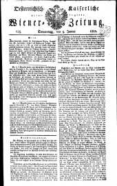 Wiener Zeitung 18250609 Seite: 1