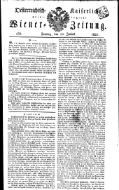 Wiener Zeitung 18250610 Seite: 1