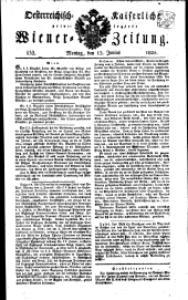 Wiener Zeitung 18250613 Seite: 1