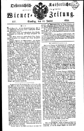 Wiener Zeitung 18250618 Seite: 1