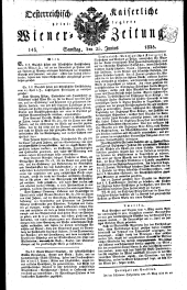 Wiener Zeitung 18250625 Seite: 1