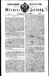 Wiener Zeitung 18250714 Seite: 1