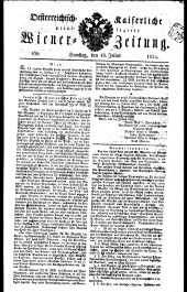 Wiener Zeitung 18250716 Seite: 1