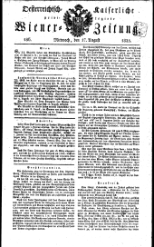 Wiener Zeitung 18250817 Seite: 1