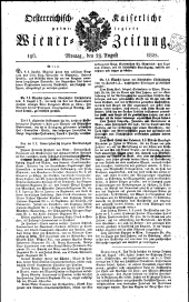 Wiener Zeitung 18250829 Seite: 1