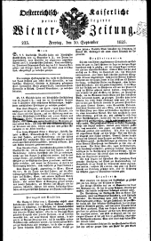 Wiener Zeitung 18250930 Seite: 1