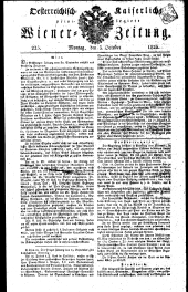 Wiener Zeitung 18251003 Seite: 1