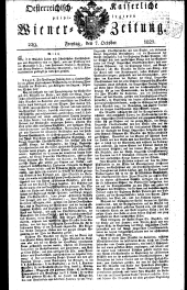 Wiener Zeitung 18251007 Seite: 1